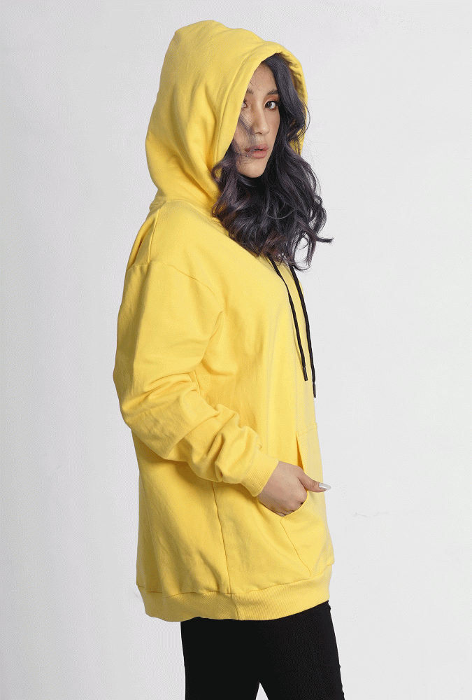 Golden Culture Autumn  Girl Hoodie (Yellow)